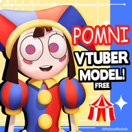 artist:paimamodels character:pomni_(digital_circus) clown female live2d series:digital_circus tos:credit_required vtuber_model // 780x780 // 369KB