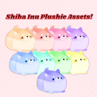 animal artist:rykerclouds asset dog mascot plushie png shiba_inu // 780x780 // 257KB