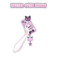 animal_ears artist:mado_hime asset cat cellphone chain goth live2d pastel phone smartphone with_arms // 780x780 // 119KB