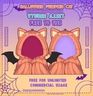 animal_ears artist:mado_hime asset bat_wings blanket cat clothes halloween pattern png pumpkin tos:credit_required // 780x809 // 217KB