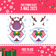 antler artist:mihimax asset bow christmas clothes fur_trim hoodie mistletoe png star tos:credit_required tos:modification_prohibited tos:redistribution_prohibited // 864x864 // 407KB