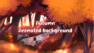 animated artist:goomiiu autumn background forest grass mp4 rock tos:redistribution_prohibited tos:resale_prohibited tree // 780x439 // 389KB