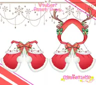 artist:lorianatshop asset bell bow capelet christmas clothes fur_trim hood mistletoe png pompom tos:credit_required tos:modification_allowed // 780x696 // 419KB
