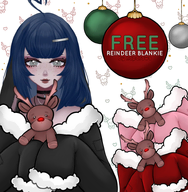 artist:napdraws asset character:rudolph christmas cloak fur_trim hugging mascot png red_nose reindeer tos:modification_only_color with_arms // 780x797 // 447KB