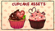 artist:juliettax asset chocolate cupcake food frosting heart png tos:commercial_use_allowed tos:redistribution_prohibited tos:resale_prohibited valentines_day // 780x439 // 320KB