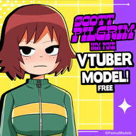 artist:paimamodels character:kim_pine_(scott_pilgrim) female live2d series:scott_pilgrim tos:credit_required vtuber_model // 780x780 // 244KB