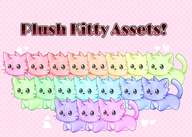 animal artist:rykerclouds asset cat mascot plushie png // 780x557 // 314KB