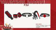 artist:dreatonin ball_gag bdsm emote flogger fuzzy_cuff gag handcuff paddle png shirt_collar sub_badge tos:credit_required tos:modification_prohibited valentines_day // 780x422 // 148KB