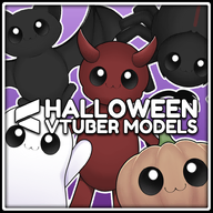 animal artist:streamassets artist:totixlol artist:ymadeline asset_collection bat devil ghost halloween live2d mascot pumpkin spider vtuber_model // 780x780 // 244KB