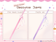 artist:wishevercore asset heart katana png prop ribbon sword tos:commercial_use_prohibited tos:credit_required tos:follow_required tos:redistribution_prohibited // 780x588 // 125KB
