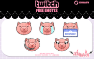 animal artist:jenihara character:roadhog_(overwatch) emote pig png series:overwatch // 800x500 // 126KB