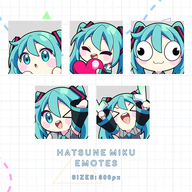 artist:shuwachii character:hatsune_miku_(vocaloid) emote emote:cheer emote:derp emote:heart emote:peek emote:wave png series:vocaloid spring_onion // 480x480 // 184KB