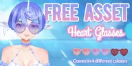 artist:kamichi_kaya asset glasses heart png sunglasses valentines_day // 780x390 // 98KB