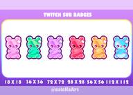 artist:mado_hime bear gummy_bear png sub_badge tos:credit_required // 780x557 // 158KB