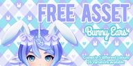 animal_ears artist:kamichi_kaya asset bow easter png rabbit // 780x390 // 292KB