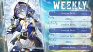 artist:shxno_ character:layla_(genshin_impact) daytime pattern png schedule series:genshin_impact sky star tos:resale_prohibited tree // 780x439 // 115KB
