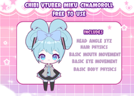 artist:mado_hime character:cinnamoroll_(sanrio) character:hatsune_miku_(vocaloid) chibi female live2d series:sanrio series:vocaloid vtuber_model // 780x557 // 205KB