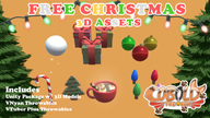 3d artist:coboldthefox asset_collection candy_cane christmas christmas_lights christmas_ornament cookie drink food hot_chocolate light plugin:vtuber-plus present snow_ball throwable unitypackage vnyan // 780x439 // 322KB