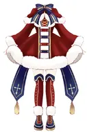 artist:rokirokidan asset bow buttons christmas clothes cross female fur_trim knee_highs mantlet outfit png santa_outfit shoes skirt tassel with_body // 595x899 // 38KB
