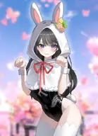 animal_ears artist:kyokistudio asset bow bunny_suit capelet clothes easter easter_egg female hood latex medium_chest outfit png rabbit tail thigh_highs tos:modification_allowed // 492x680 // 50KB