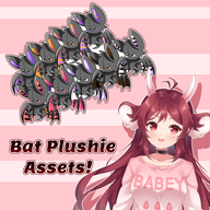 animal artist:rykerclouds asset bat halloween mascot plushie png // 780x780 // 459KB