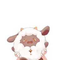 animal artist:dei_pft asset character:lamball_(palworld) horns hugging jewel png series:palworld sheep with_arms // 810x810 // 43KB