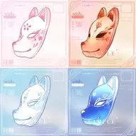 artist:wishevercore asset fox_mask halloween leaf mask pattern png sakura_blossom star tos:commercial_use_allowed tos:credit_required tos:modification_allowed water // 1560x1556 // 172KB