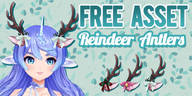 animal_ears antler artist:kamichi_kaya asset bell bow christmas ears holly horns mistletoe png reindeer // 780x390 // 335KB