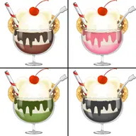 animal_ears artist:karakuribear asset bear cherry chocolate food ice_cream parfait png spoon straw syrup // 1810x1810 // 298KB