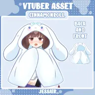 animal_ears artist:jessairartshop asset blanket bow character:cinnamoroll_(sanrio) clothes pattern png rabbit series:sanrio tos:resale_prohibited // 1024x1024 // 187KB