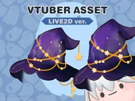 artist:marinki asset clothes halloween hat live2d star tos:credit_required tos:resale_prohibited witch_hat // 780x585 // 292KB