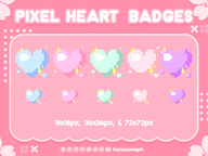 artist:hanamiesatou heart pixel_art png sparkle sub_badge tos:credit_required valentines_day // 780x585 // 99KB
