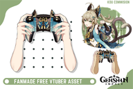 artist:shxno_ asset character:kirara_(genshin_impact) game_controller joystick png series:genshin_impact with_arms // 780x524 // 263KB