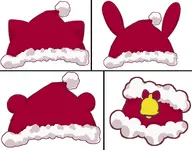 animal_ears arm_band artist:umtr211004 asset bear bell cat christmas clothes fur_trim hat png rabbit santa_hat tos:redistribution_prohibited tos:resale_prohibited // 1757x1373 // 178KB