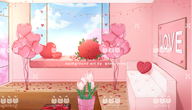 animated artist:terurumu background balloon couch flower flower_petal living_room mp4 png valentines_day window // 780x447 // 332KB