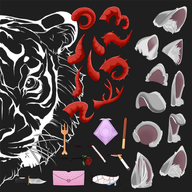 animal_ears artist:streamassets asset_collection bear cat cigarette condom demon dog eating ferret flower fork fox horns knife letter lollipop love_letter marshmallow panda png pocky rabbit rose tiger valentines_day with_mouth // 780x780 // 231KB