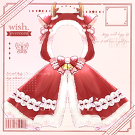 animal_ears antler artist:wishevercore asset bell bow capelet cat christmas clothes customizable frills fur_trim hood png tos:credit_required tos:modification_allowed // 780x778 // 394KB
