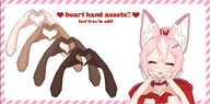 arms artist:lilistration asset gesture heart_hand png tos:modification_allowed // 780x384 // 176KB