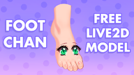 artist:yoshinoart customizable foot live2d mascot tos:commercial_use_prohibited tos:credit_required tos:modification_prohibited vtuber_model // 1005x565 // 189KB
