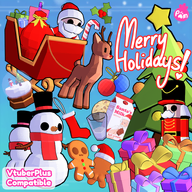 3d artist:dariruupom91049 asset_collection cake candy_cane character:rudolph christmas christmas_ornament christmas_tree cookie cup drink food gingerbread_cookie lowpoly milk mistletoe nutcracker plugin:vtuber-plus present reindeer santa santa_sleigh snowman throwable tree // 780x780 // 661KB