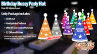 3d artist:coboldthefox asset birthday birthday_hat clothes hat meme:bussy tos:redistribution_prohibited unitypackage // 780x439 // 302KB
