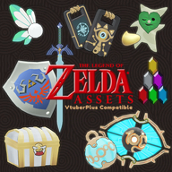 3d animal artist:dariruupom91049 asset_collection fairy mascot plugin:vtuber-plus series:the_legend_of_zelda shield sword throwable tos:credit_required treasure_chest vtba weapon // 780x780 // 716KB