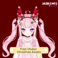 animal_ears antler artist:minawa_nanami asset bow christmas hairpin headband live2d reindeer twintails // 780x778 // 327KB