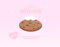 artist:littlemewn asset chocolate_chip_cookie cookie dessert food live2d mouth tos:redistribution_prohibited tos:resale_prohibited with_mouth // 780x609 // 73KB