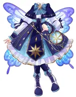 artist:rokirokidan asset bow clothes dress fairy_wings idol outfit pattern png shoes sparkle star wings with_body // 701x890 // 69KB