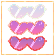 artist:inkyvivi asset glasses pattern png sparkle sunglasses valentines_day // 780x793 // 216KB