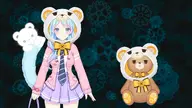 animal_ears artist:karakuribear asset bear bow clothes hat hood png polar_bear // 1920x1080 // 242KB