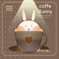animal artist:shxno_ asset coffee coffee_cup cup drink heart png rabbit tea_saucer tos:commercial_use_prohibited tos:credit_required tos:follow_required // 780x780 // 447KB