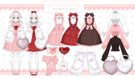 artist:blueberylpie asset_collection bow cat chocolate_box clothes dress handbag jacket keychain png psd scarf shirt tos:credit_required tos:modification_prohibited tos:resale_prohibited tos:rigging_allowed valentines_day with_arms // 780x457 // 249KB