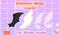 angel_wings artist:mado_hime asset bat_wings butterfly_wings demon live2d tos:credit_required wings // 780x468 // 180KB